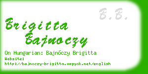 brigitta bajnoczy business card